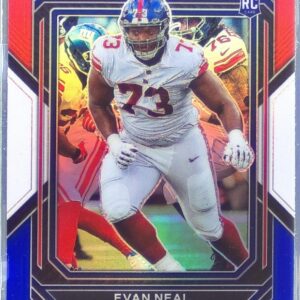 2022 Prizm Evan Neal Red White and Blue RC #367 Giants