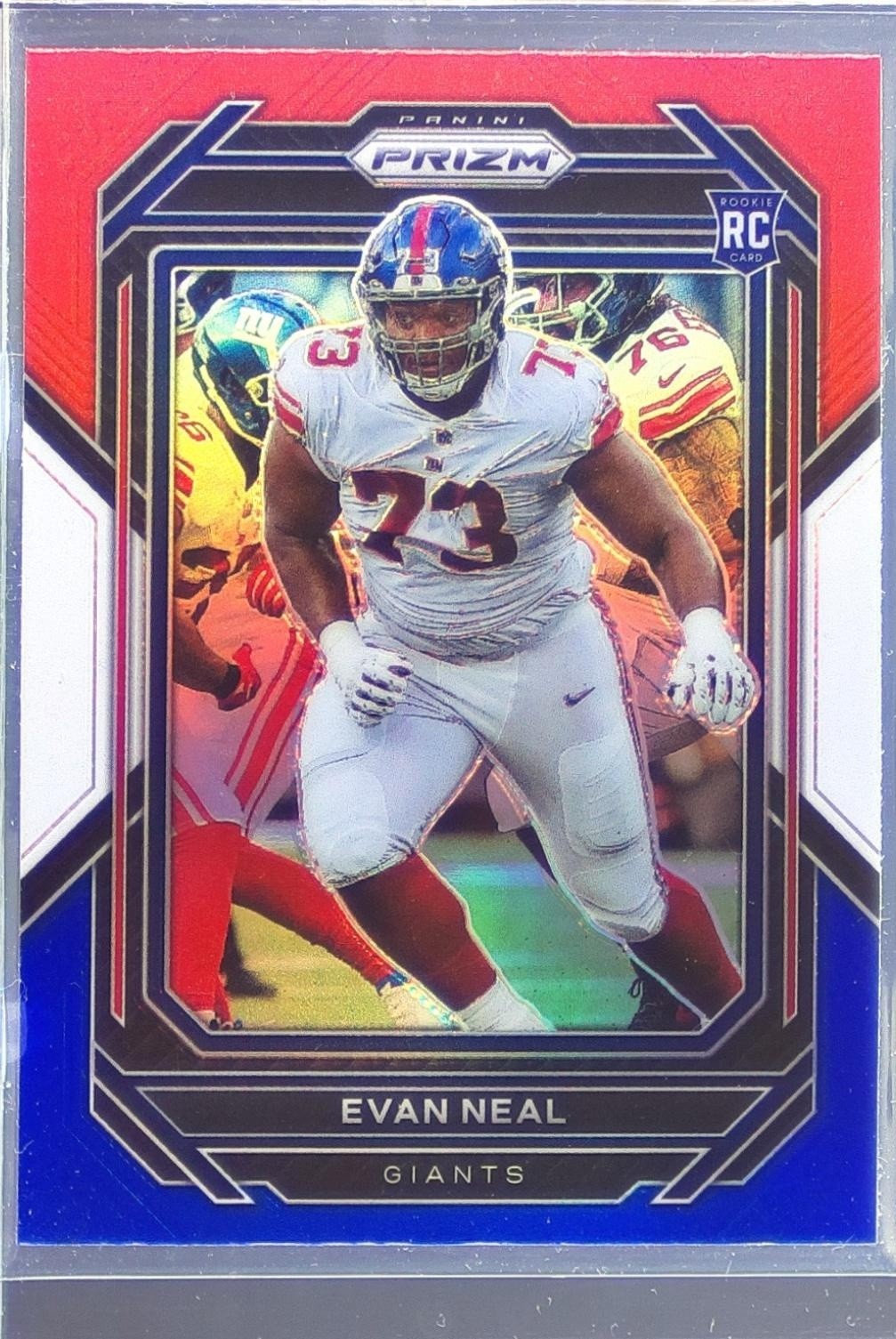 2022 Prizm Evan Neal Red White and Blue RC #367 Giants