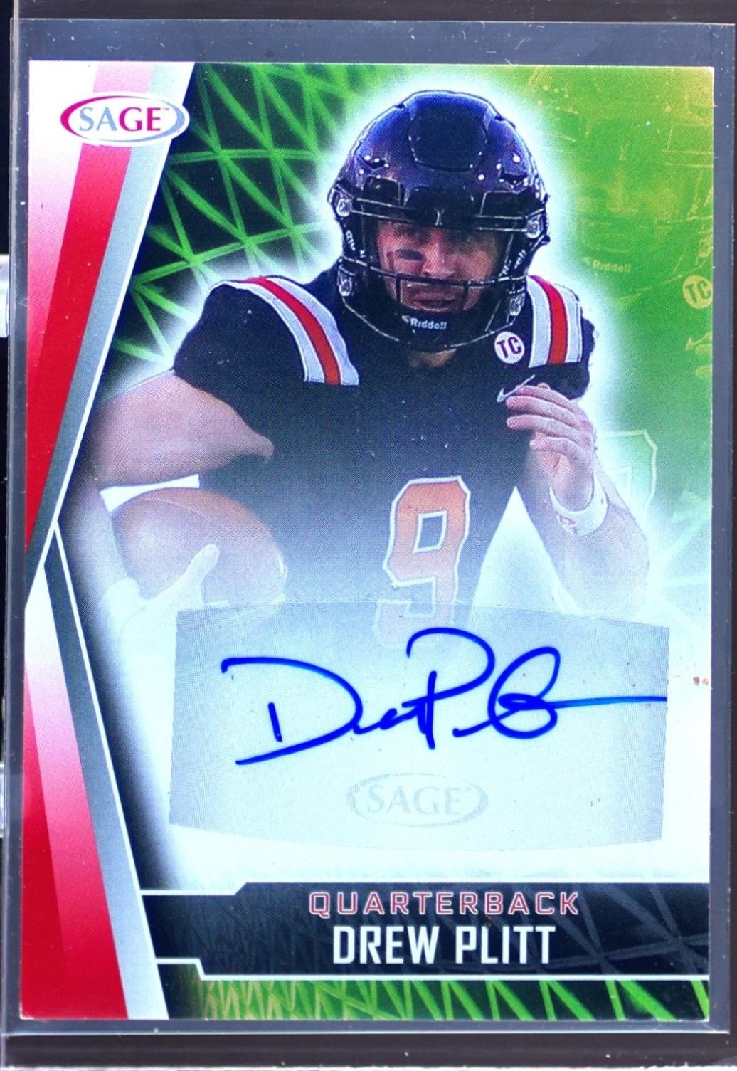 2022 SAGE Artistry Drew Plitt Auto #A-DP Cardinals Autographs Green