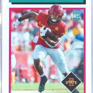 2022 Score Breece Hall RC #TB5 Cyclones 1992 Throwback Rookie