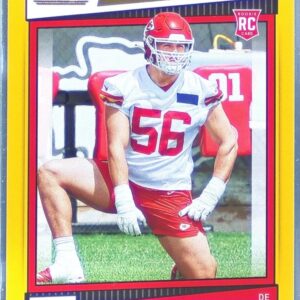 2022 Score George Karlaftis Gold RC #314 Chiefs