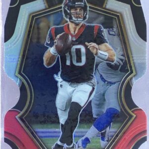 2022 Select Davis Mills Black and Red Prizm Die Cut #139 Texans