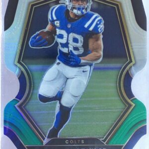2022 Select Jonathan Taylor Black and Green Prizm Die Cut #144 Colts