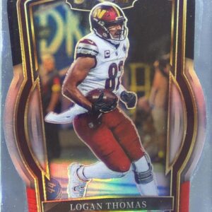 2022 Select Logan Thomas Black and Red Prizm Die Cut #203 Commanders
