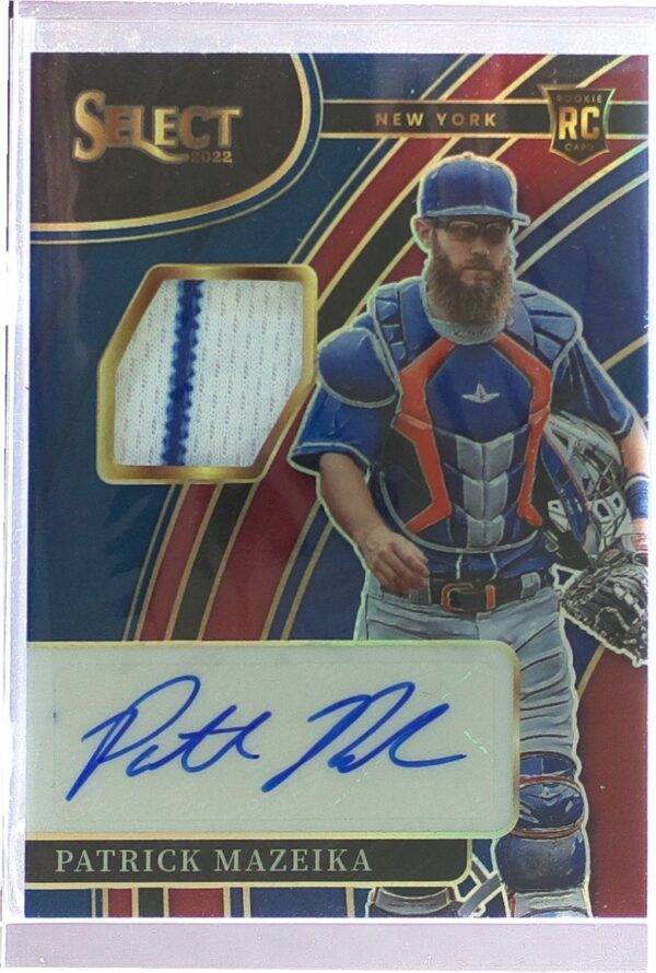 2022 Select Patrick Mazeika Auto /99 JSY #RJA-PM Mets Rookie Jersey Autographs