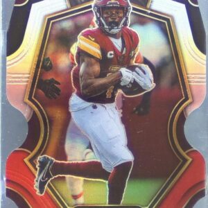 2022 Select Terry McLaurin Black and Red Prizm Die Cut #198 Commanders