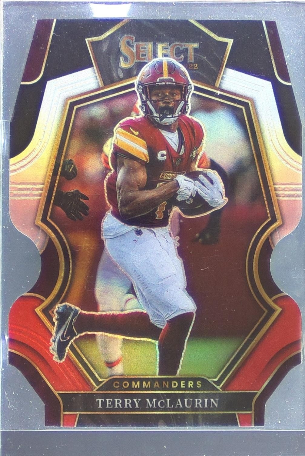 2022 Select Terry McLaurin Black and Red Prizm Die Cut #198 Commanders