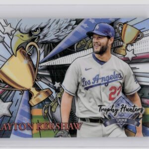 2022 Stadium Club Chrome Clayton Kershaw #RL-18 Dodgers Trophy Hunters Wave Refr