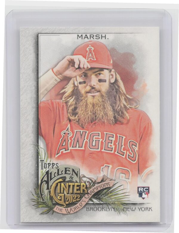 2022 Topps Allen & Ginter Brandon Marsh Rookie World Champions #173 Angels