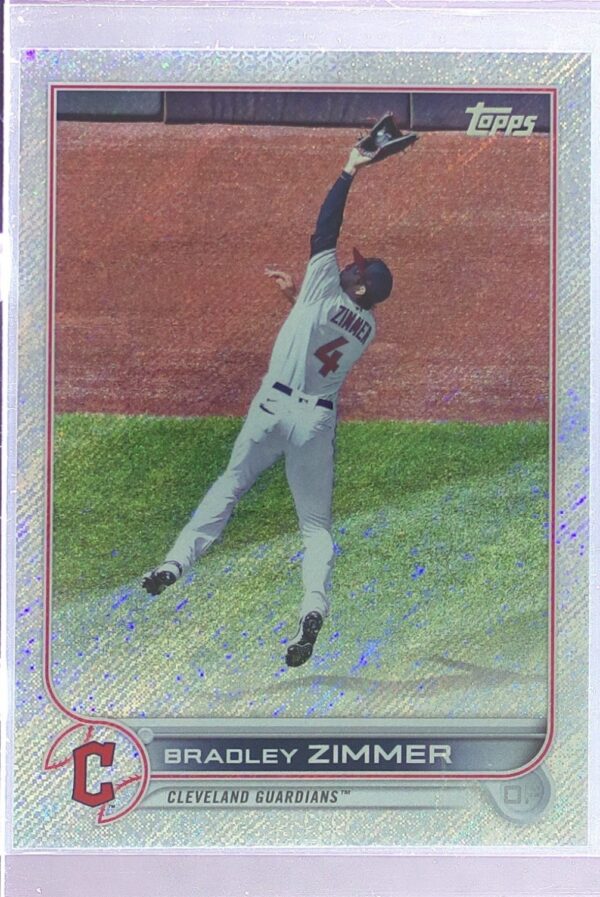 2022 Topps Bradley Zimmer Foilboard Retail /875 #407 Guardians