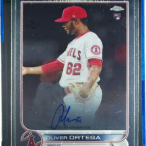2022 Topps Chrome Oliver Ortega AU #RA-OO Angels Rookie Autographs