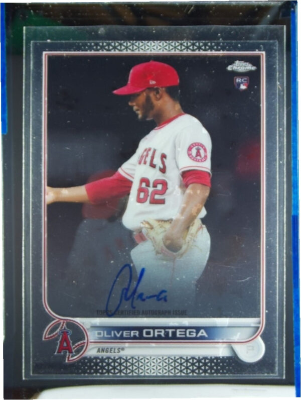 2022 Topps Chrome Oliver Ortega AU #RA-OO Angels Rookie Autographs
