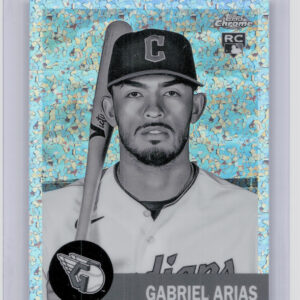 2022 Topps Chrome Platinum Anniversary Gabriel Arias Black and White Mini Diamon
