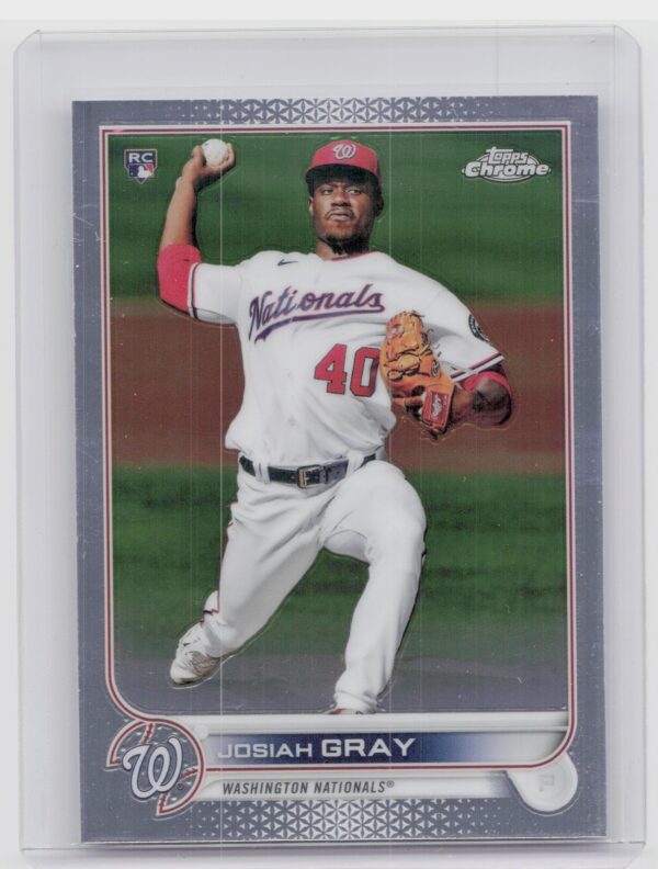 2022 Topps Chrome Sonic Josiah Gray RC #160 Nationals