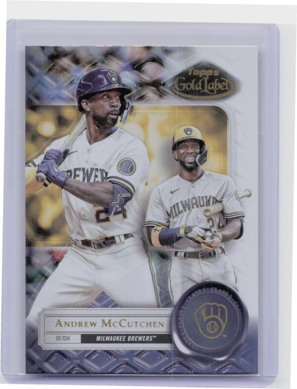 2022 Topps Gold Label Andrew McCutchen #3 Brewers