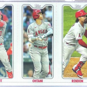 2022 Topps Opening Day Mike Trout / Shohei Ohtani / Anthony Rendon #TPC-1A,B,C