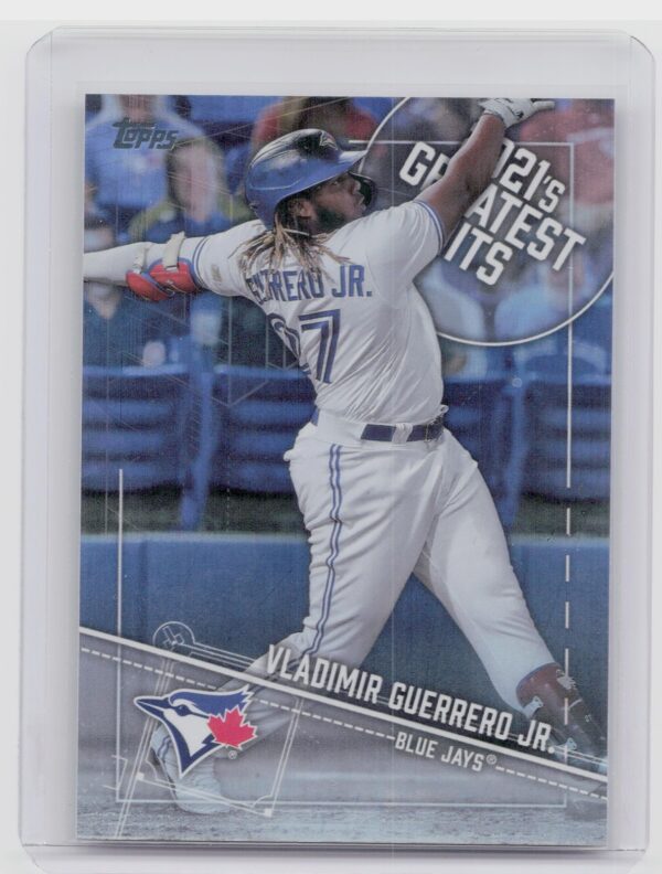 2022 Topps Vladimir Guerrero Jr. #21GH-1 Jays 2021's Greatest Hits Blue