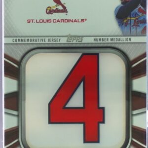 2022 Topps Yadier Molina #JNM-YM Cardinals Player Jersey Number Medallion relic
