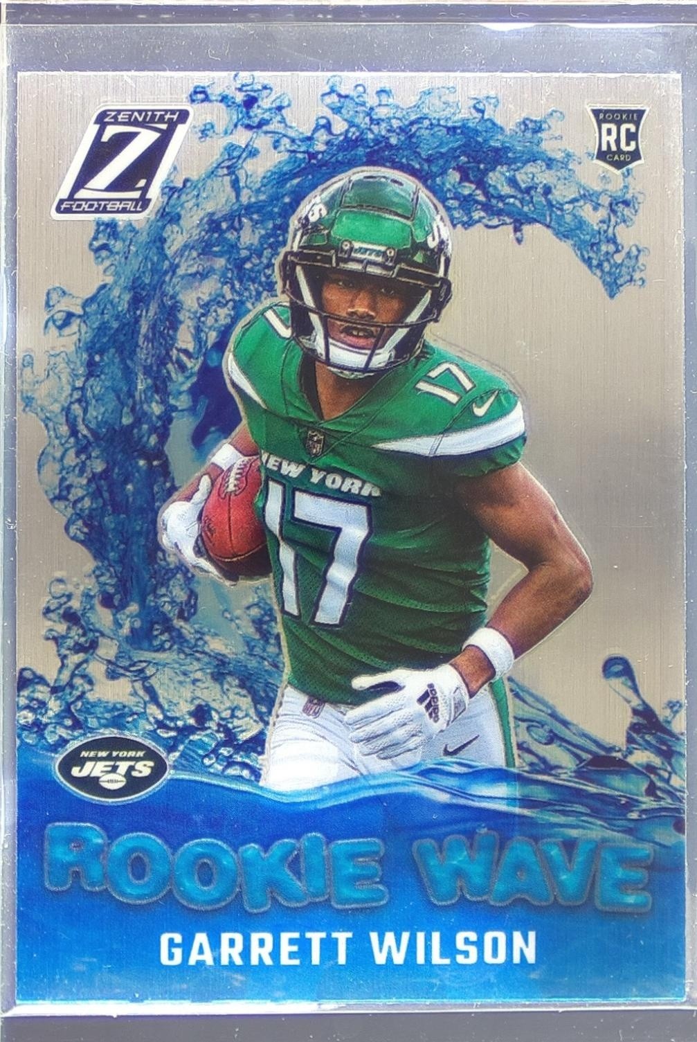 2022 Zenith Garrett Wilson RC #RW-GW Jets Rookie Wave