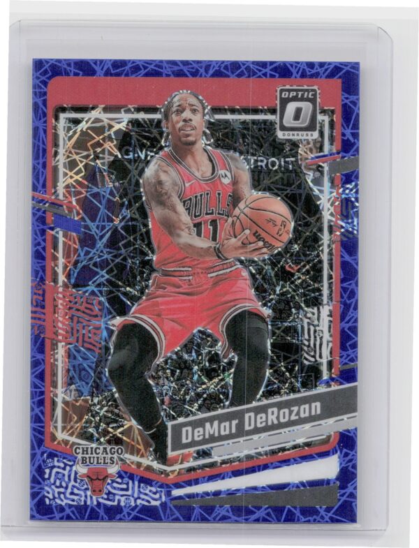 2023-24 Donruss Optic DeMar DeRozan Blue Velocity 43 Bulls