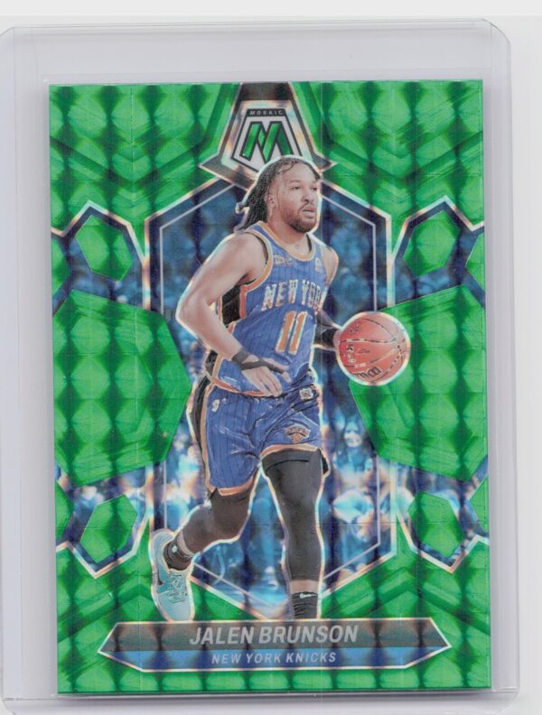2023-24 Panini Mosaic Jalen Brunson Green 67 Knicks