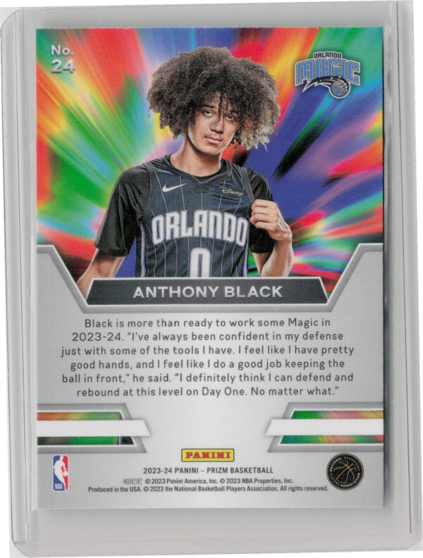 2023-24 Panini Prizm Anthony Black #24 Magic Instant Impact - Image 3