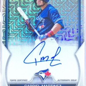 2023 Bowman Gabriel Martinez Auto #BMA-GM Jays Chrome Prospects Mojo Autographs