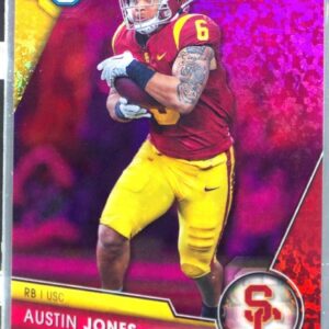 2023 Bowman University Chrome Austin Jones Fuschia Mini Diamond Refractor /150