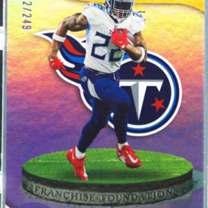 2023 Certified Derrick Henry /249 #FF-1 Titans Franchise Foundations Mirror