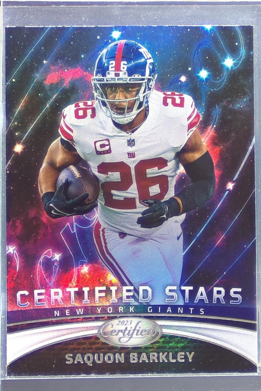 2023 Certified Saquon Barkley #CS-3 Giants Certified Stars