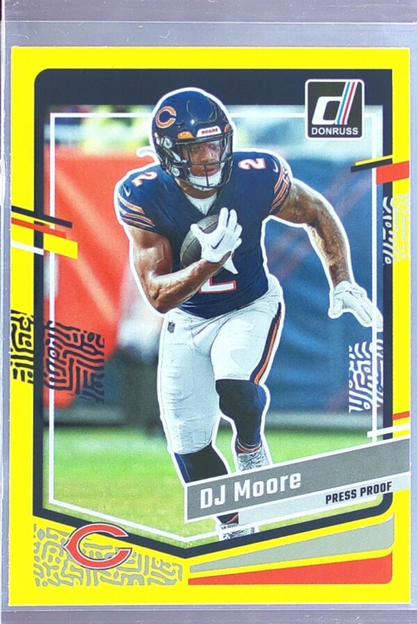 2023 Donruss DJ Moore Press Proof Yellow #47 Bears