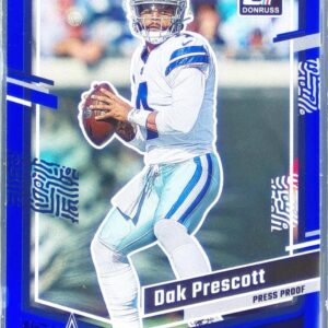 2023 Donruss Dak Prescott Press Proof Blue #73 Cowboys
