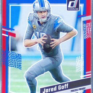 2023 Donruss Jared Goff Press Proof Red #98 Lions