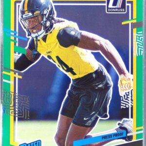 2023 Donruss Joey Porter Jr. Press Proof Green RC #386 Steelers