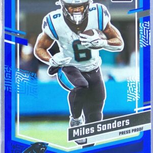 2023 Donruss Miles Sanders Press Proof Blue #44 Panthers