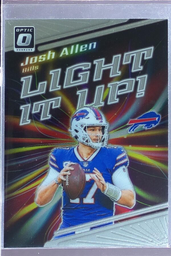 2023 Donruss Optic Josh Allen #LU-JA Bills Light It Up!