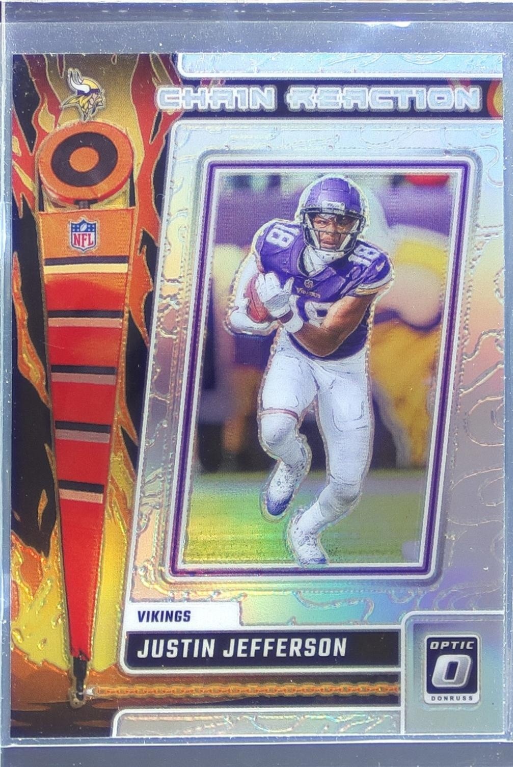 2023 Donruss Optic Justin Jefferson #CR-JJ Vikings Chain Reaction