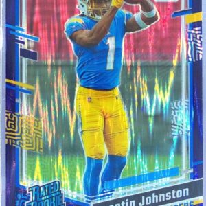 2023 Donruss Optic Quentin Johnston Purple Shock RC #265 Chargers