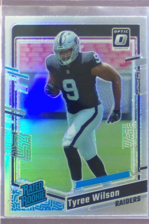 2023 Donruss Optic Tyree Wilson Holo RC #262 Raiders