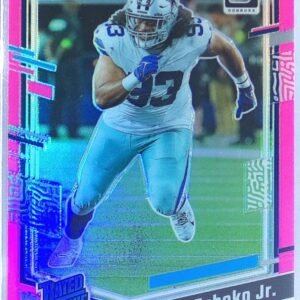 2023 Donruss Optic Viliami Fehoko Jr. Pink RC #229 Cowboys