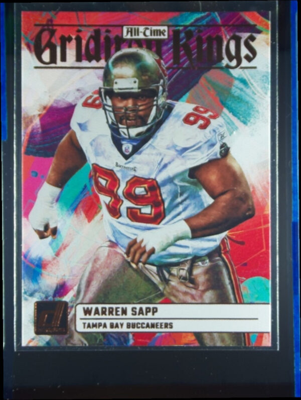 2023 Donruss Warren Sapp #ATG-8 Buccaneers All Time Gridiron Kings
