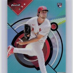 2023 Finest Matthew Liberatore Aqua Refractor /199 #77 Cardinals