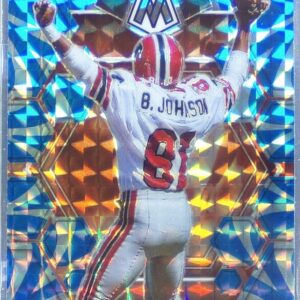 2023 Mosaic Billy "White Shoes" Johnson Reactive Blue Mosaic #11 Falcons