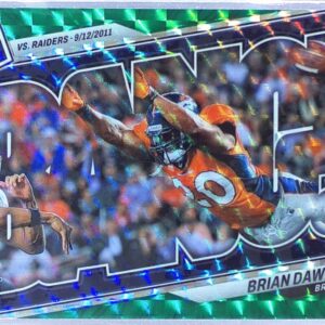 2023 Mosaic Brian Dawkins #B-BD Broncos Bang! Mosaic Green