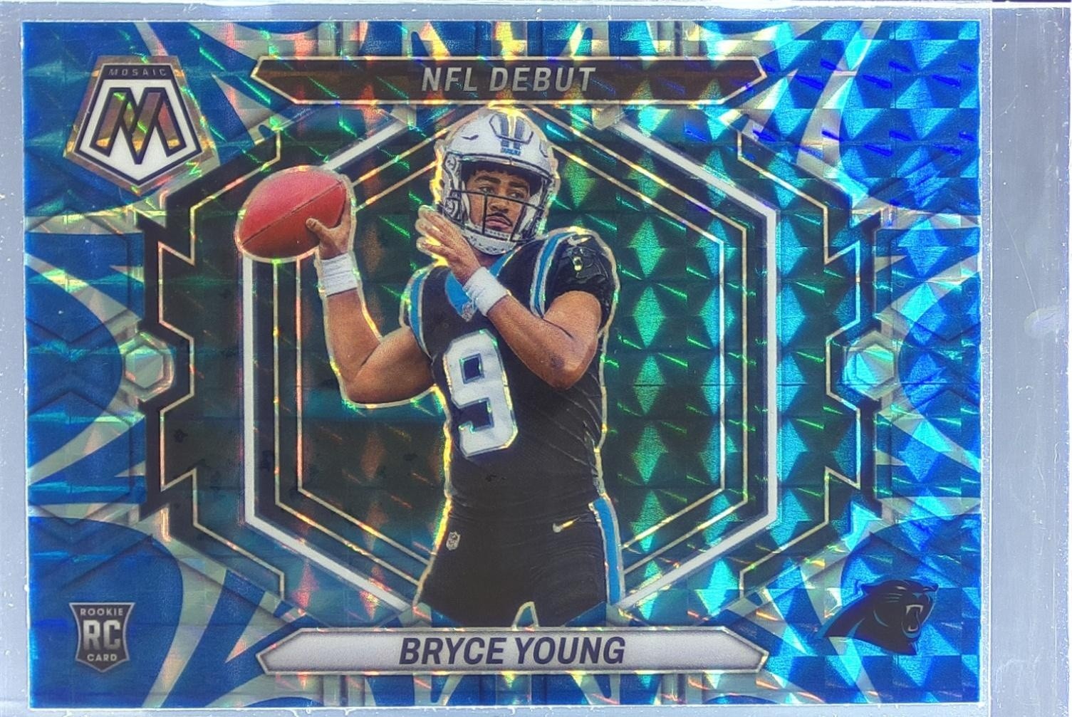 2023 Mosaic Bryce Young Reactive Blue Mosaic RC #ND-2 Panthers
