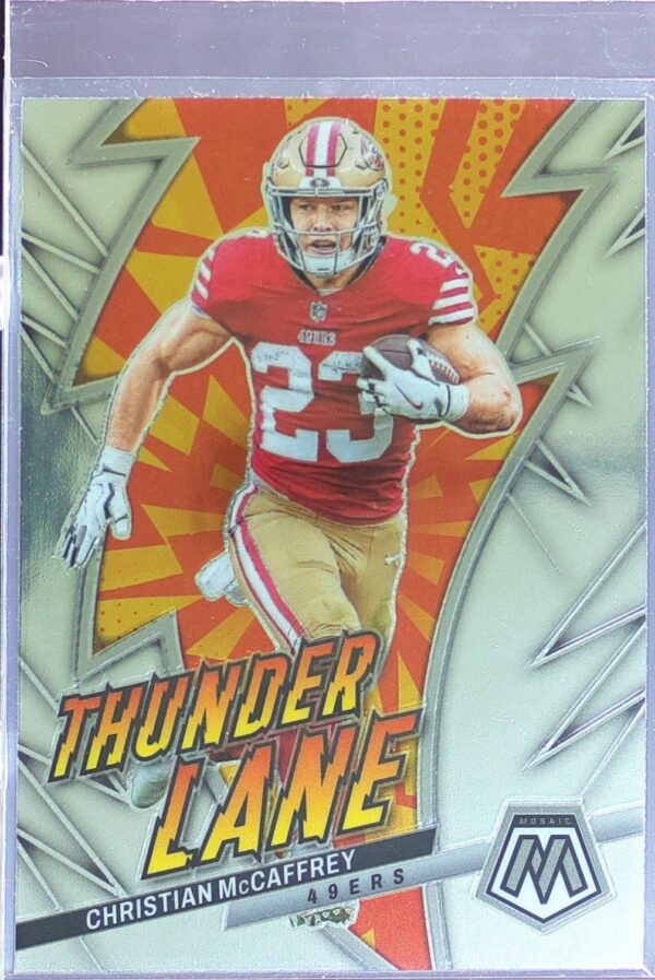 2023 Mosaic Christian McCaffrey #TL-CMC 49ers Thunder Lane