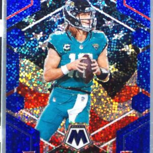 2023 Mosaic Trevor Lawrence Blue Sparkle /96 #256 Jaguars