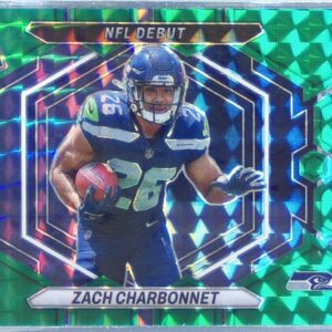 2023 Mosaic Zach Charbonnet Green NFL Debut Mosaic RC #ND-11 Seahawks