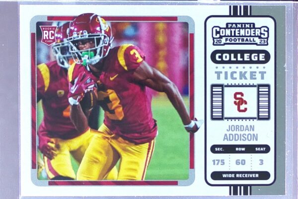2023 Panini Chronicles Draft Picks Jordan Addison #14 Trojans Contenders College