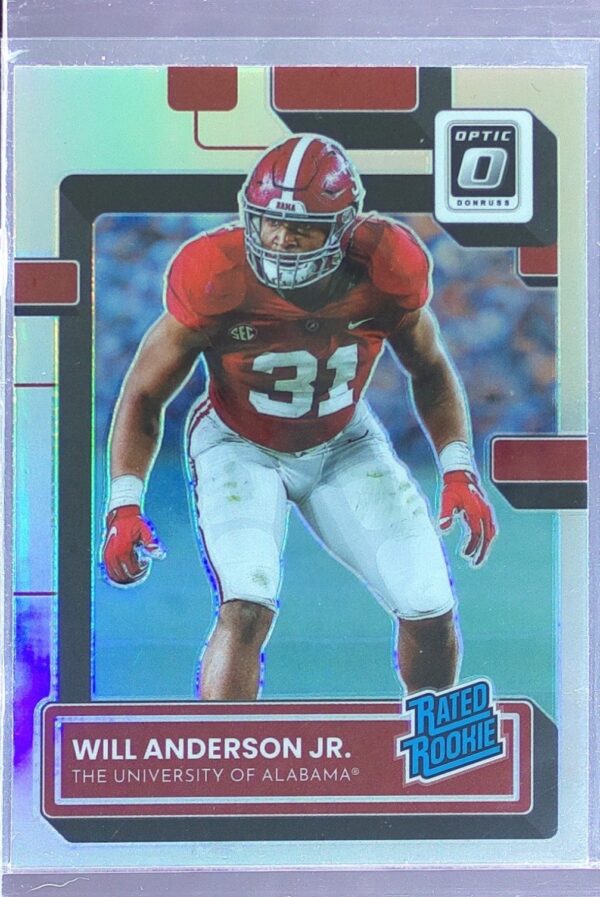 2023 Panini Chronicles Draft Picks Will Anderson Jr. RC #3 Tide Donruss Optic